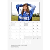 Mirjam Clara Retro-Schalke-Trikot Kalender 2021 - A3